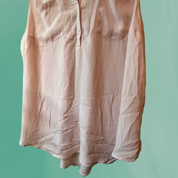 Torrid Blush Pink Sleeveless Pocket Blouse - Picture 5 of 11